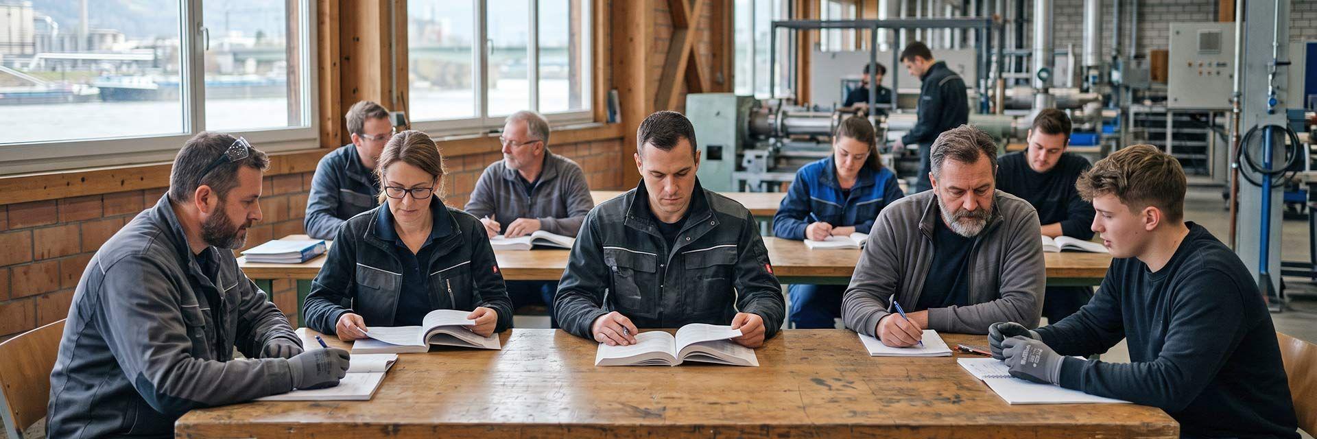 Weiterbildung neben dem Job am Hochrhein: Berufstätige lernen in industriellem Umfeld an der Grenze